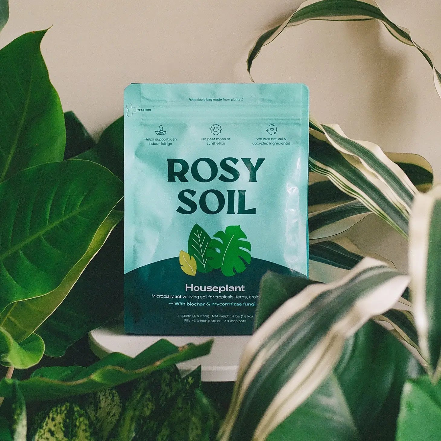 rosy soil indoor potting mix 4qt Organic Potting Soil Mix