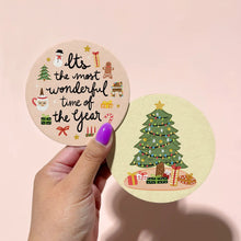 Load image into Gallery viewer, Double-Sided Coaster Set of 4