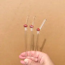 Load image into Gallery viewer, Reusable Glass Drinking Straw