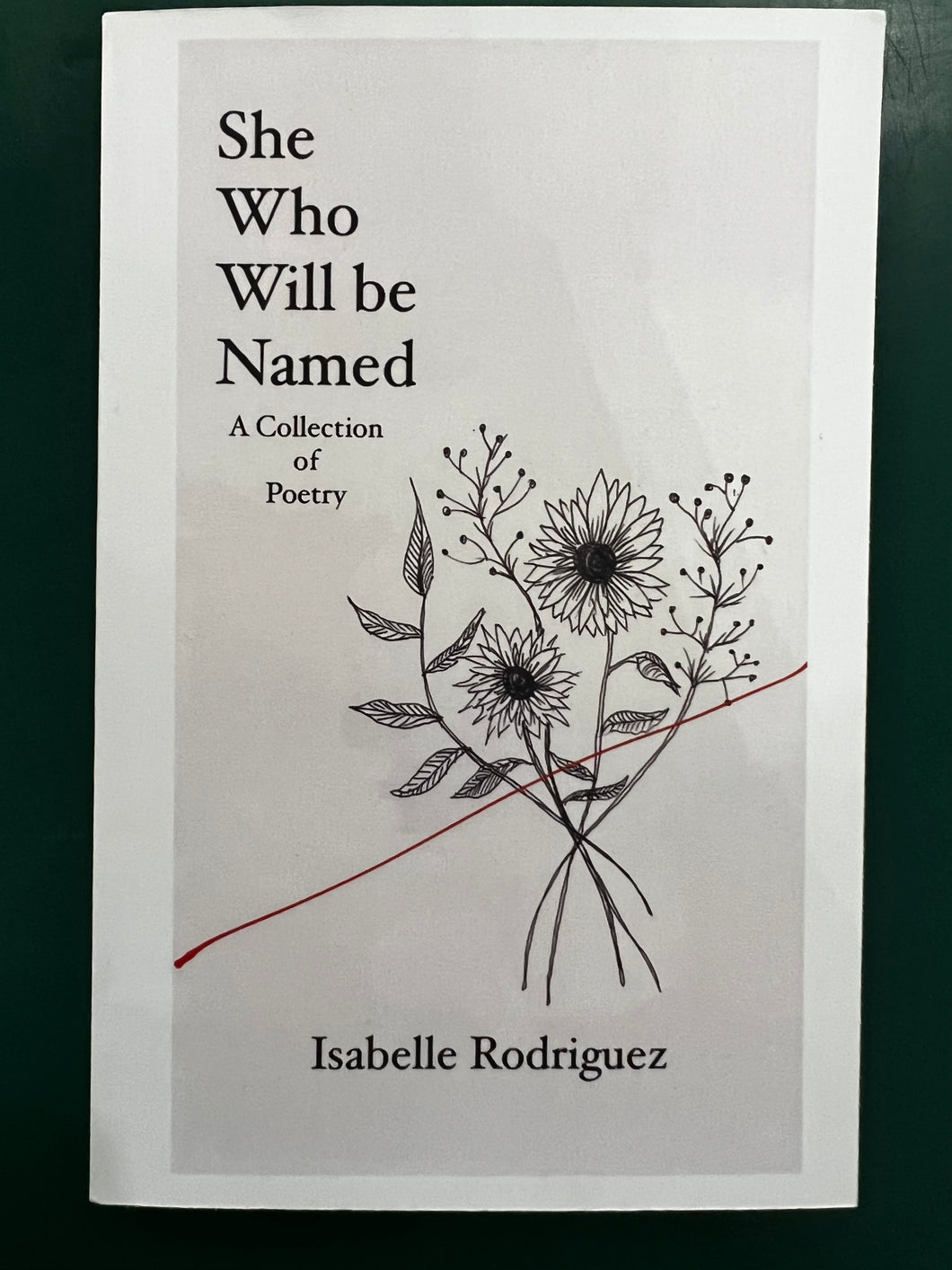Poetry Book - She Who Will Be Named by Isabelle Rodriguez