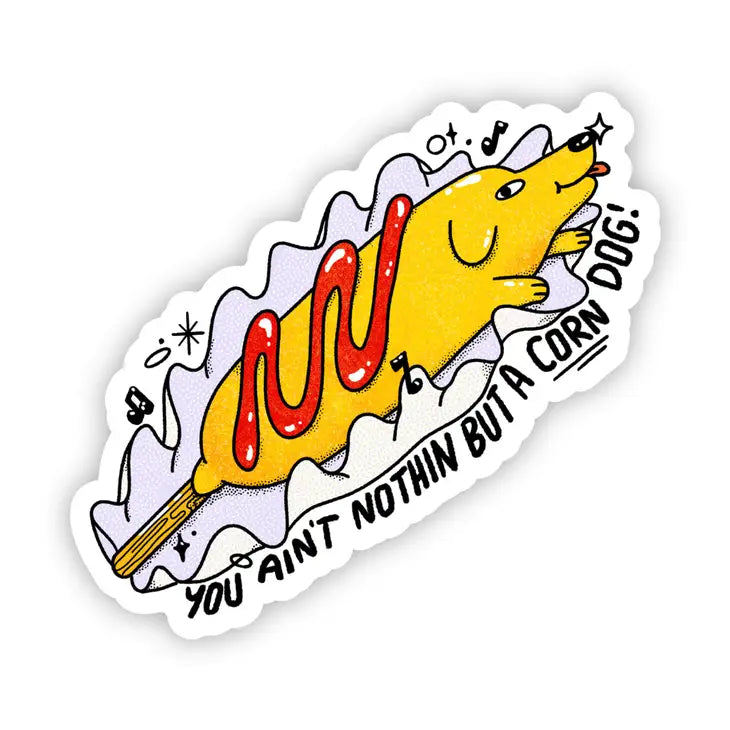 Corn Dog Sticker