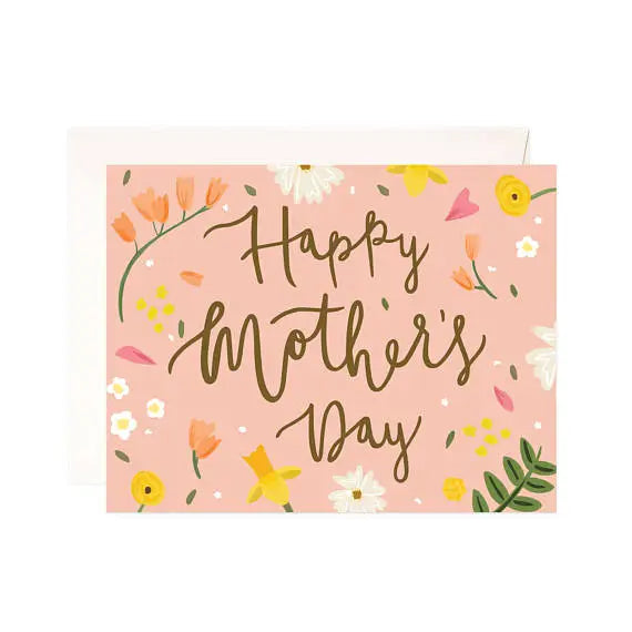 Peach Mother's Day Greeting Card