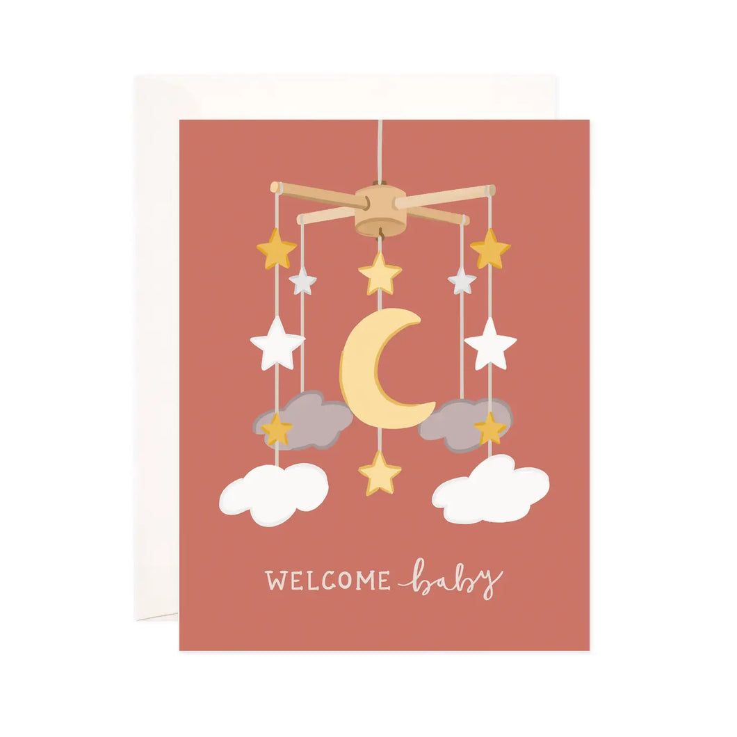 Baby Mobile Greeting Card - New Baby Card