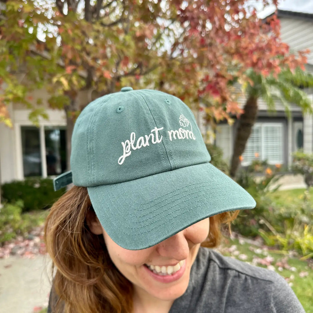 Plant Mom Embroidered Hat