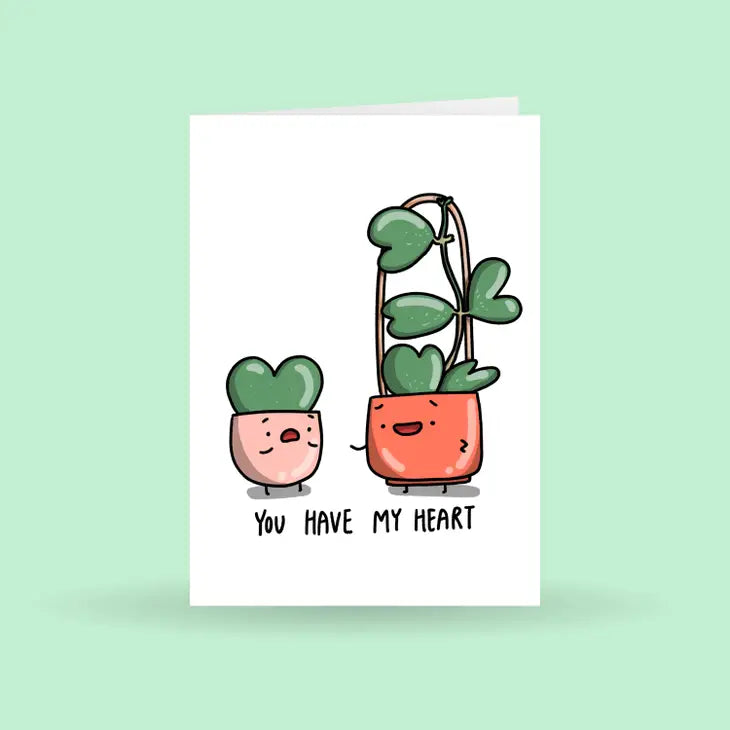 You Have My Heart (Hoya Kerrii Plant) Greeting Card