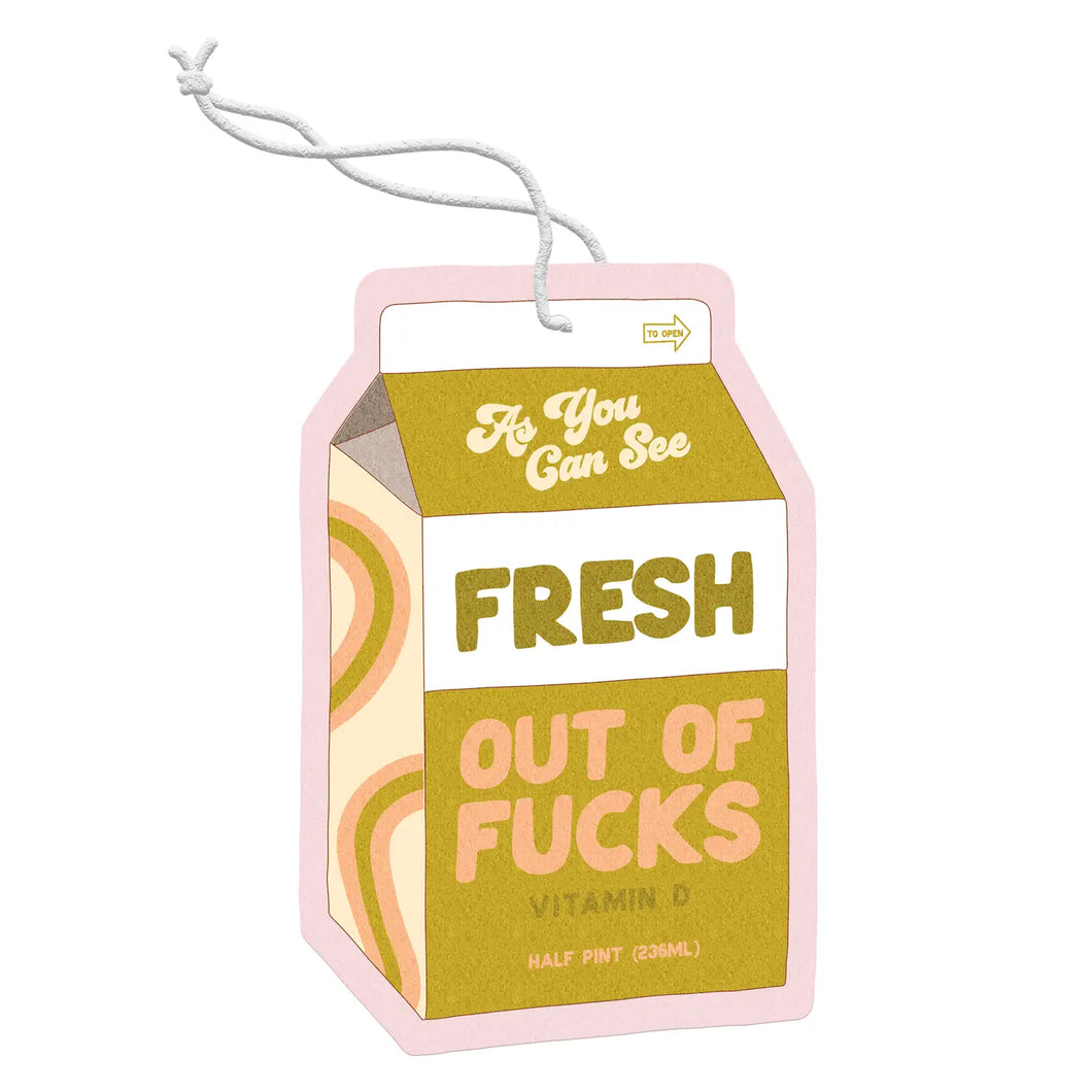 Fresh Out of F*cks Air Freshener