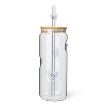 Load image into Gallery viewer, 22oz Glass Straw Tumbler - Butterfly
