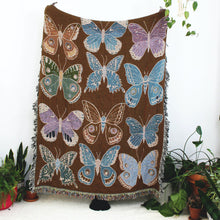 Load image into Gallery viewer, Butterfly Tapestry Blanket
