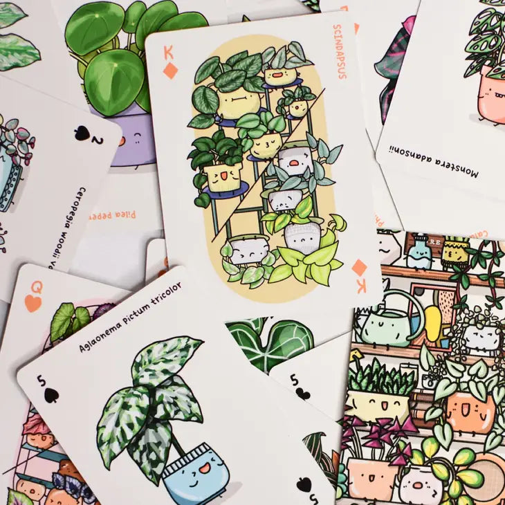 Full House of Plants Playing Card