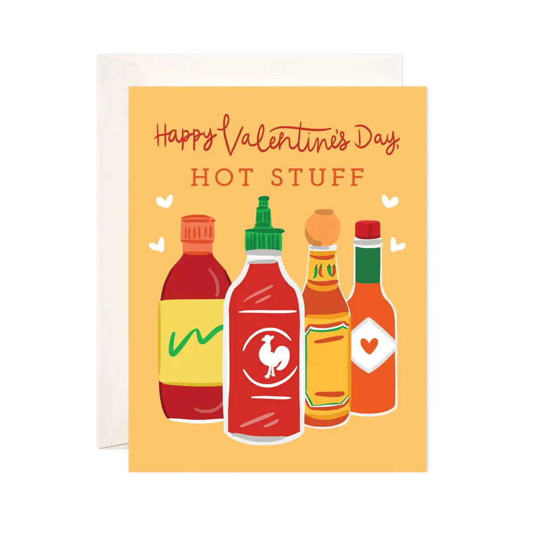 Hot Stuff Valentine Greeting Card - Valentine's Day Card