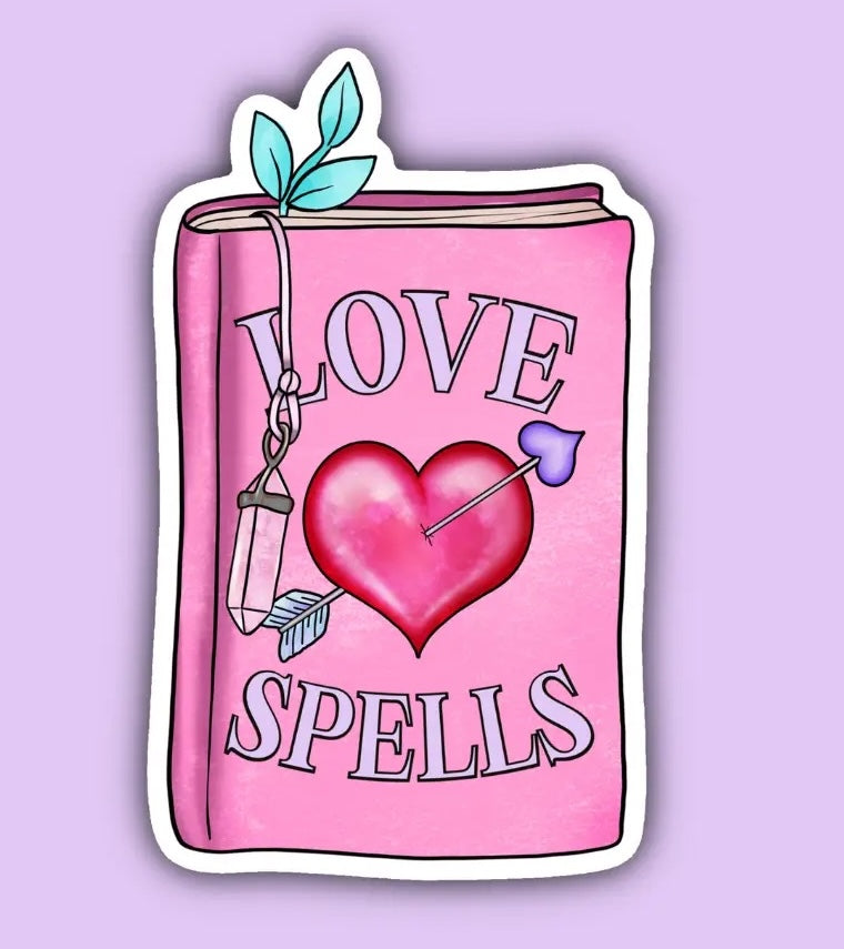 Love Spell Book Magnetic Bookmark