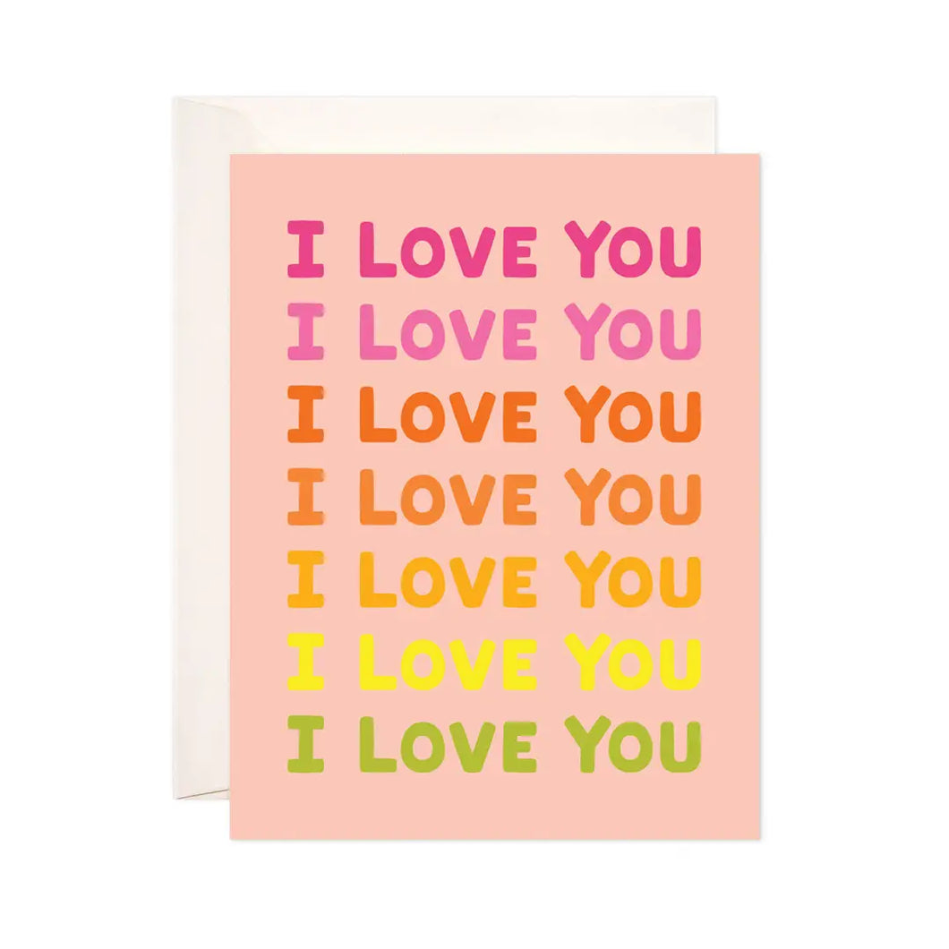 Ombre I Love You Greeting Card