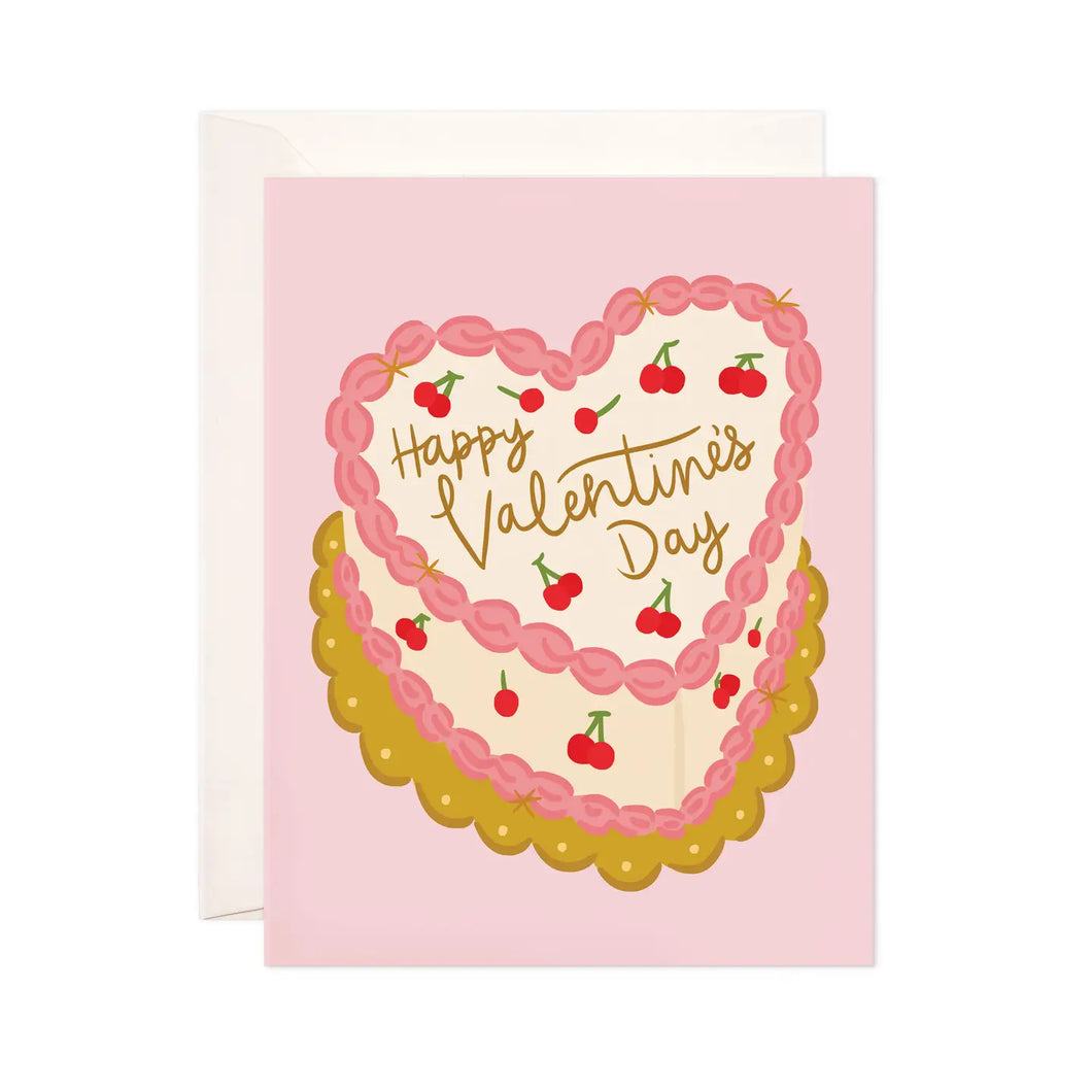 Valentine's Day Cake Greeting Card