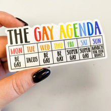 Load image into Gallery viewer, The Gay Agenda Sticker
