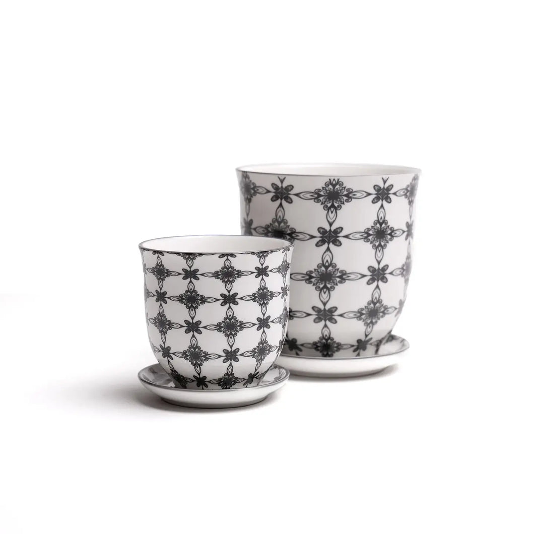 Patterned Plant Pot