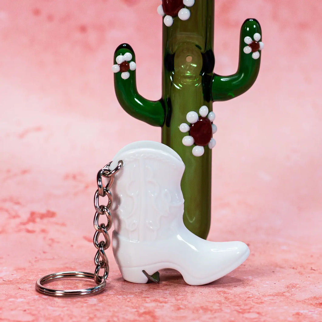 Cowboy Boot Bottle Opener Keychain