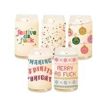 Load image into Gallery viewer, Holiday Candle Can Glass
