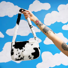 Load image into Gallery viewer, Cow Print Crossbody Bag
