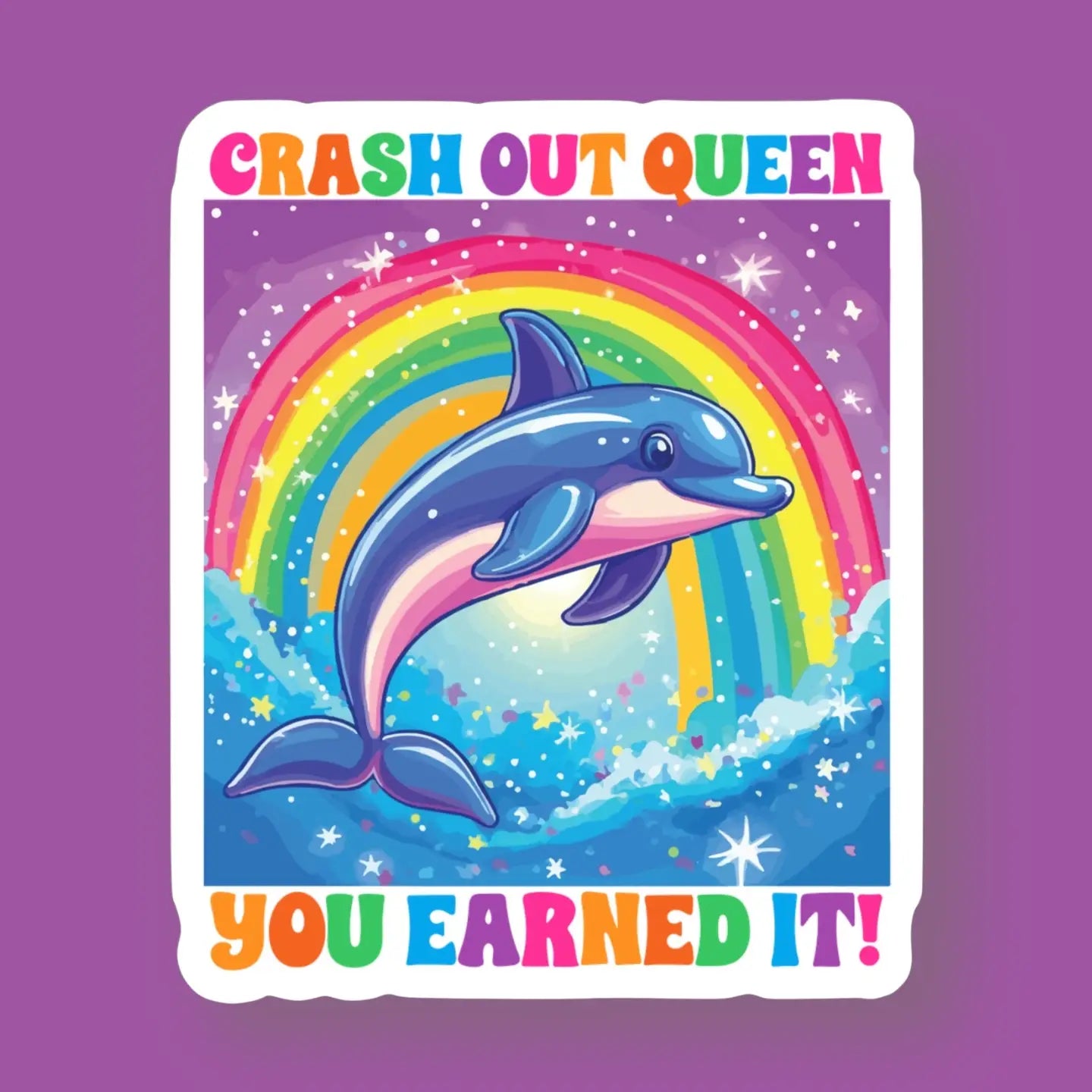 Crash Out Queen Sticker – Habitat Plants + Coffee