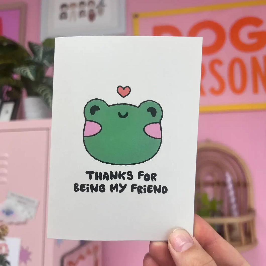 Thanks For Being My Friend Greeting Card