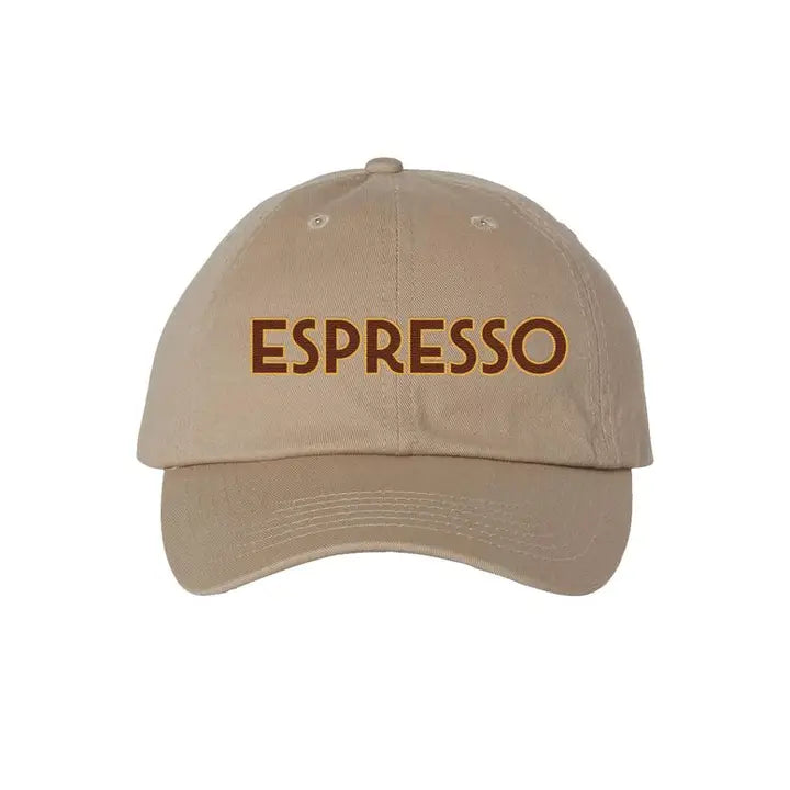 Espresso Embroidered Dad Cap