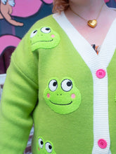 Load image into Gallery viewer, Friendly Frog Cardigan
