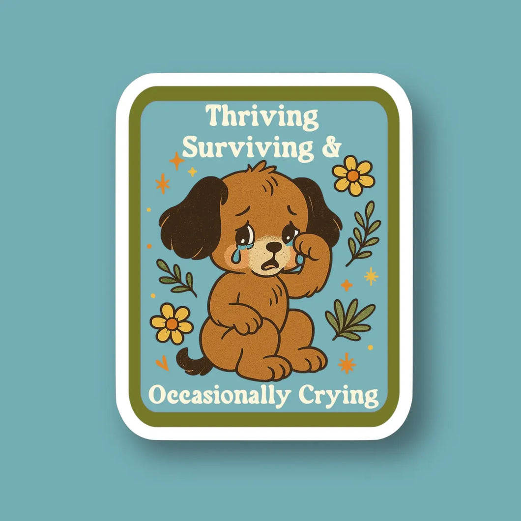 Occasionally Crying Sticker