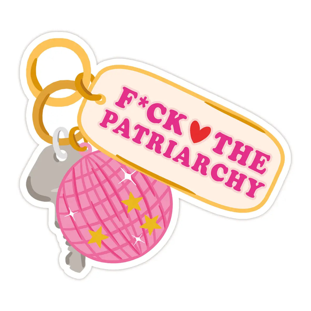 Patriarchy Keychain Sticker