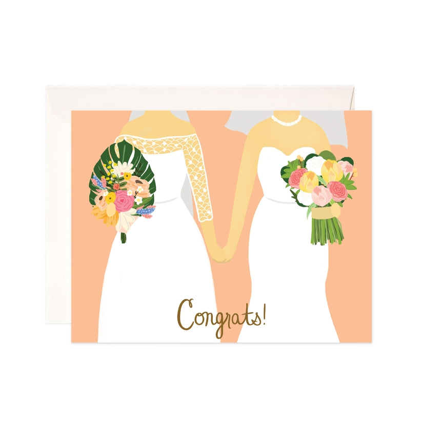 Brides Congrats Greeting Card