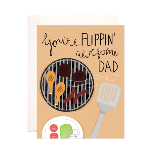 You're Flippin' Awesome Dad - Fathers Day Card