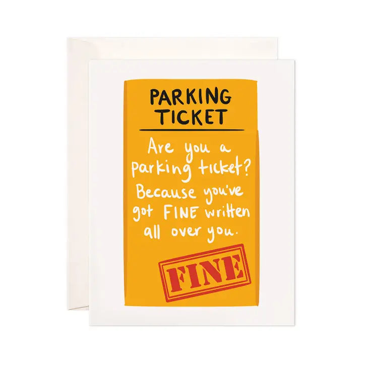 Parking Ticket Greeting Card