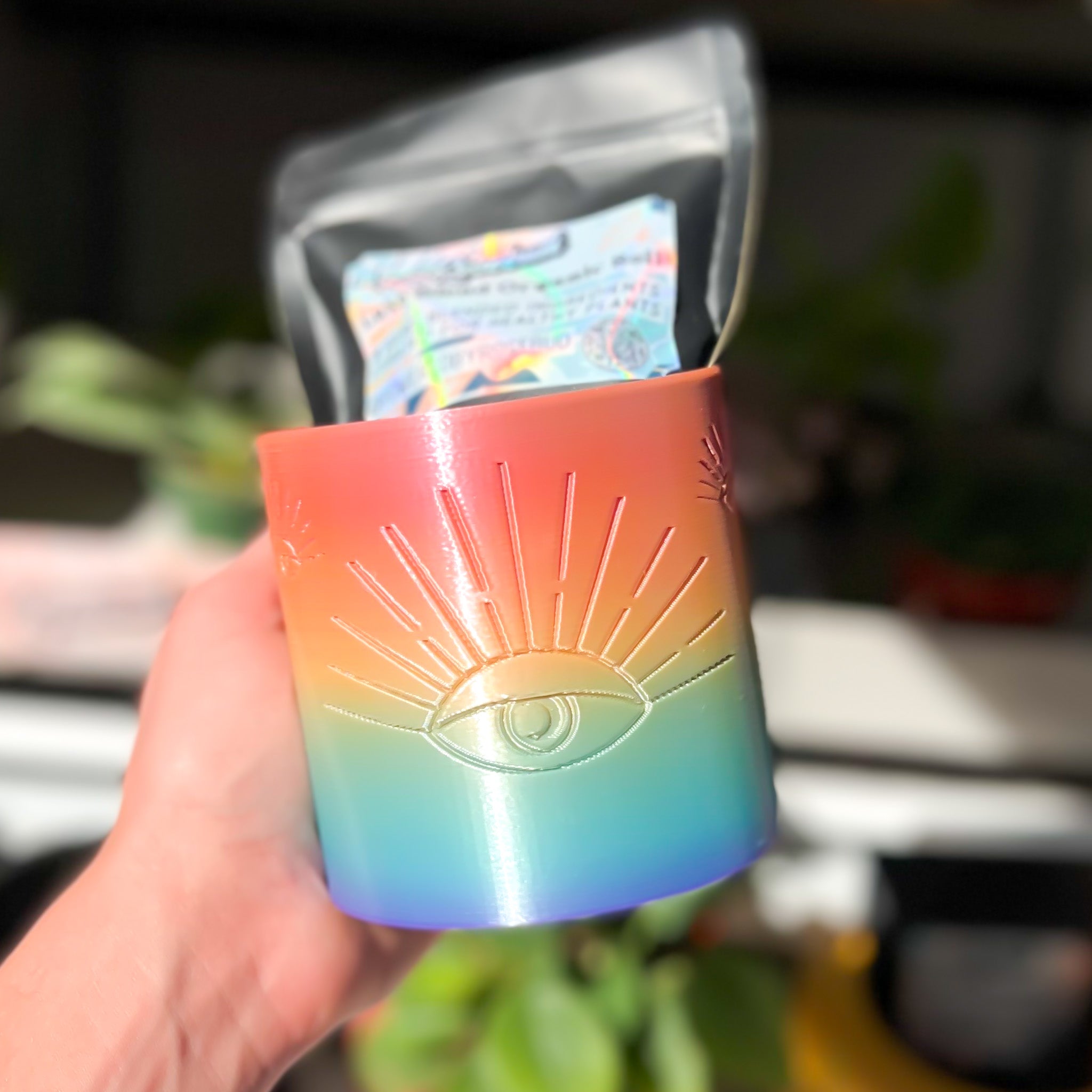 evil eye plant pot All Seeing Eye Planter