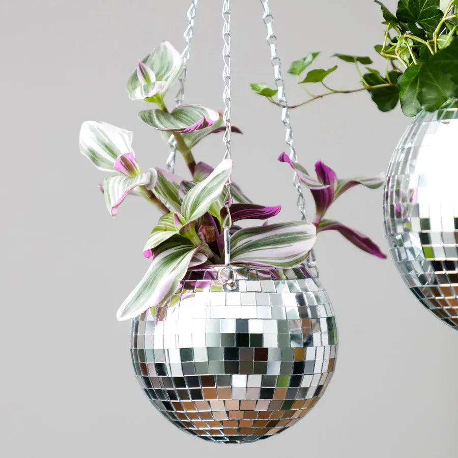 Hanging Disco Ball Planter