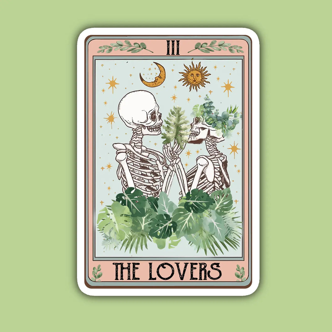 'The Lovers' Tarot Card Sticker