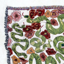 Load image into Gallery viewer, Snakes In The Poppy Field Tapestry Blanket

